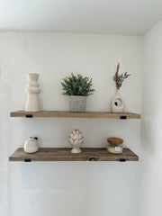 Biddenden Solid Wood Shelf - The Rustic Grove Co.