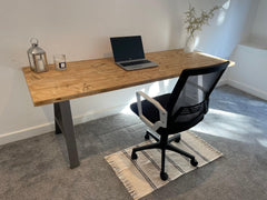 Whitstable | Rustic Solid Wood Home Office Computer Desk - Stripped Pi ...